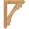 Ekena Millwork Merced Arts & Crafts Rough Sawn Bracket, Western Red Cedar, 4"W x 24"D x 32"H BKT04X24X32MRC03RWR - alternate 3